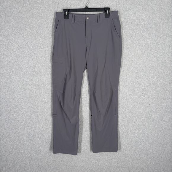 REI Sahara Pants Size 8P Convertible Roll Up Stretch Cargo Hiking Trail Climb‎ - Picture 2 of 16